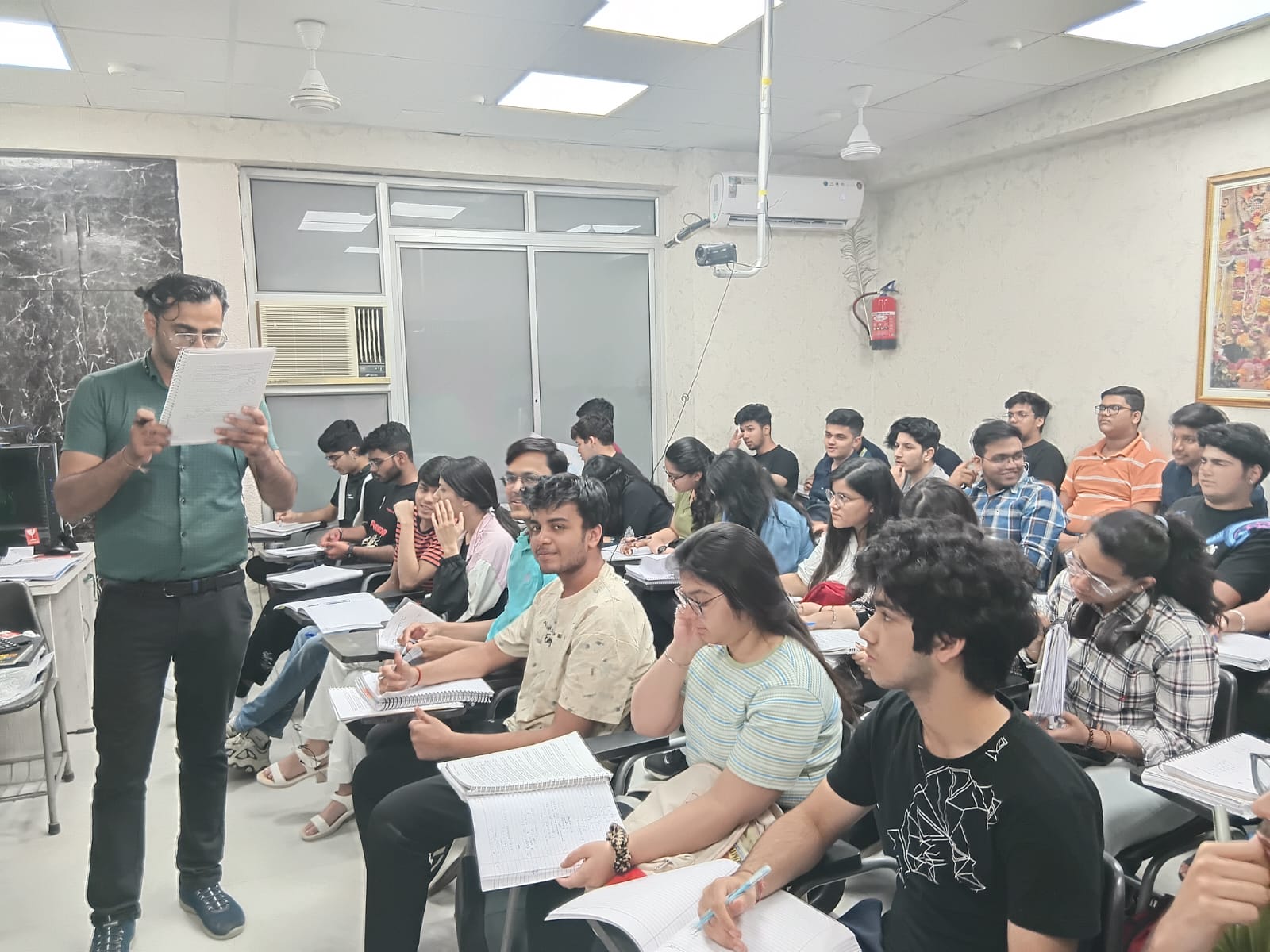 Commerce coaching classroom at Sumit Dang Classes Rohini Delhi